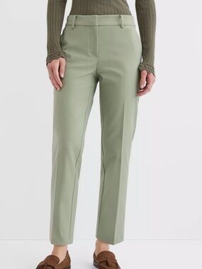 LOFT Sage Green Riviera Slim Pant